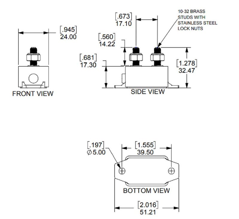 Blue Sea Systems 7156 Marine Grade Short Stop Circuit Breaker - 40A - Image 3